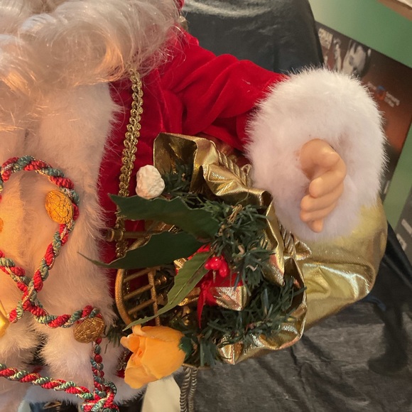 Santa Claus Animated Illuminated Lamp Light 25” - Picture 4 of 6